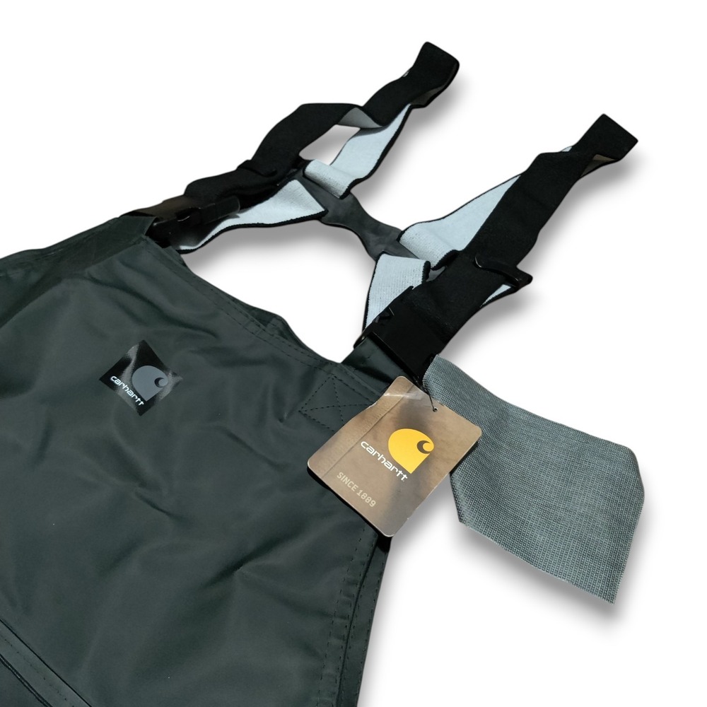 Carhartt Surrey PVC Bib Overalls Mens 4XL Gray Waterproof Fishing 100101 New